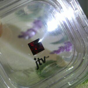 JTV Arizona Anthill Garnet .75 CT 5.5mm Square Princess Cut New in Sealed Jar